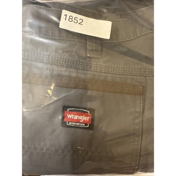 Wrangler Men's Size 40x30 Workwear Ranger Cargo Double Knee Pants Ripstop Green - Picture 10 of 10